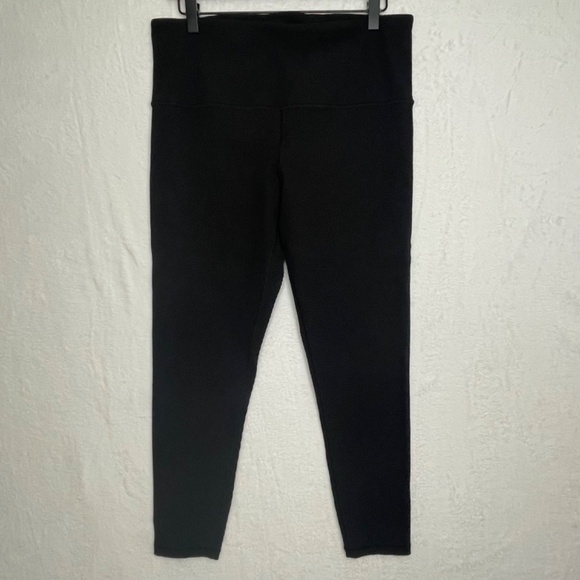 Athleta Elation Rib Tight Black Crop Sz 1X - Picture 4 of 8